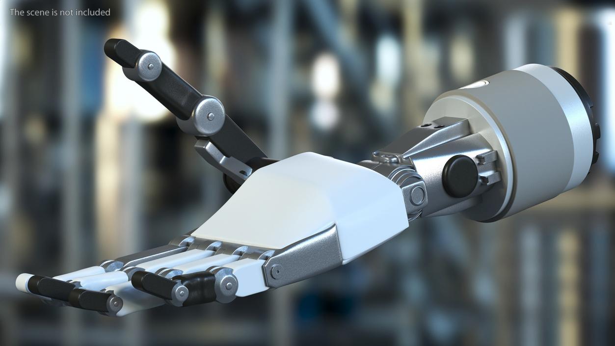 3D model Mechanical Arm Rigged for Cinema 4D