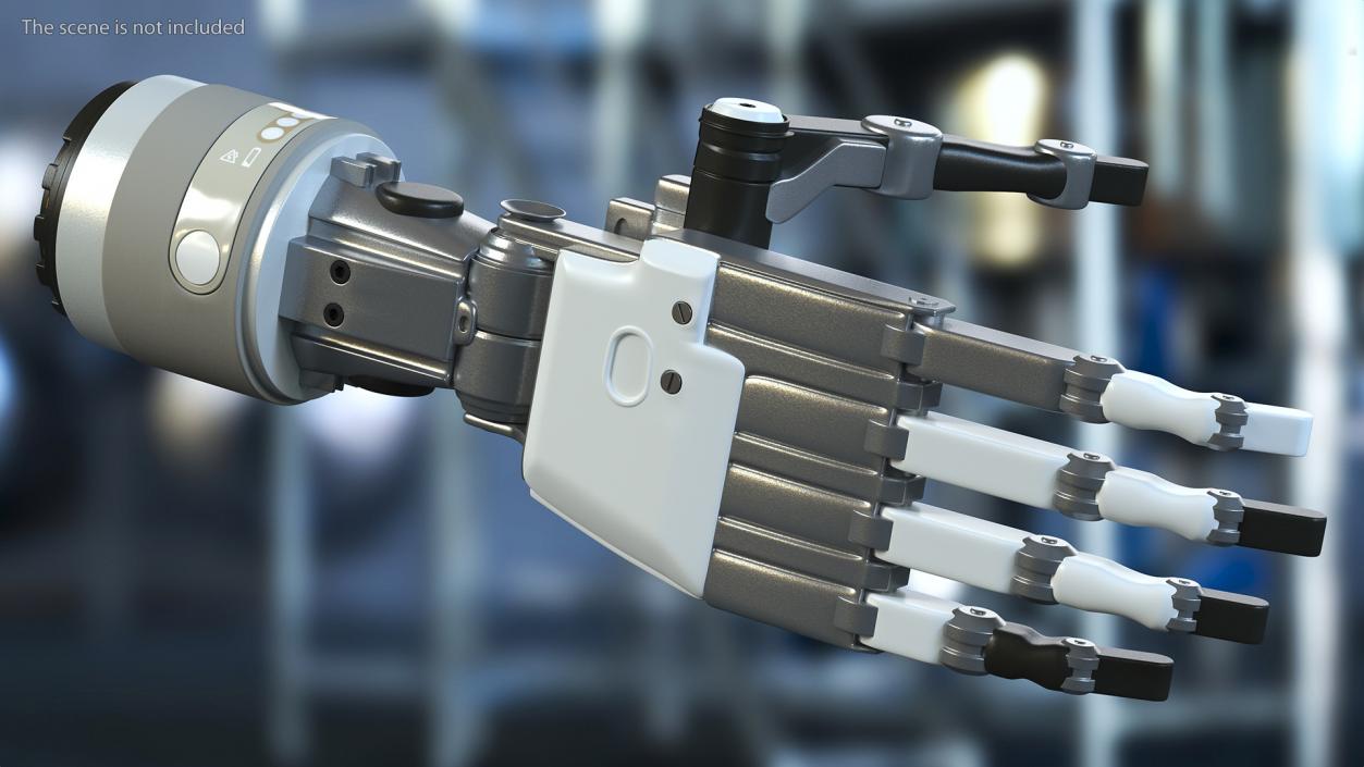 3D model Mechanical Arm Rigged for Cinema 4D