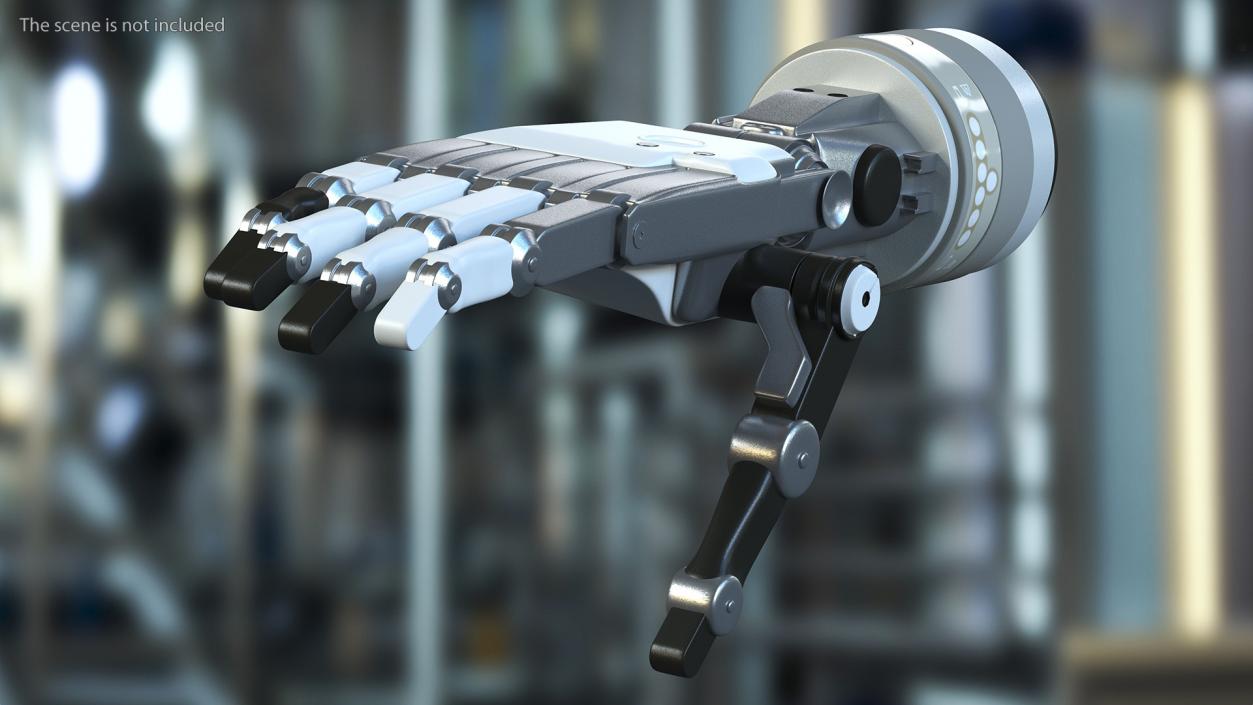 3D model Mechanical Arm Rigged for Cinema 4D