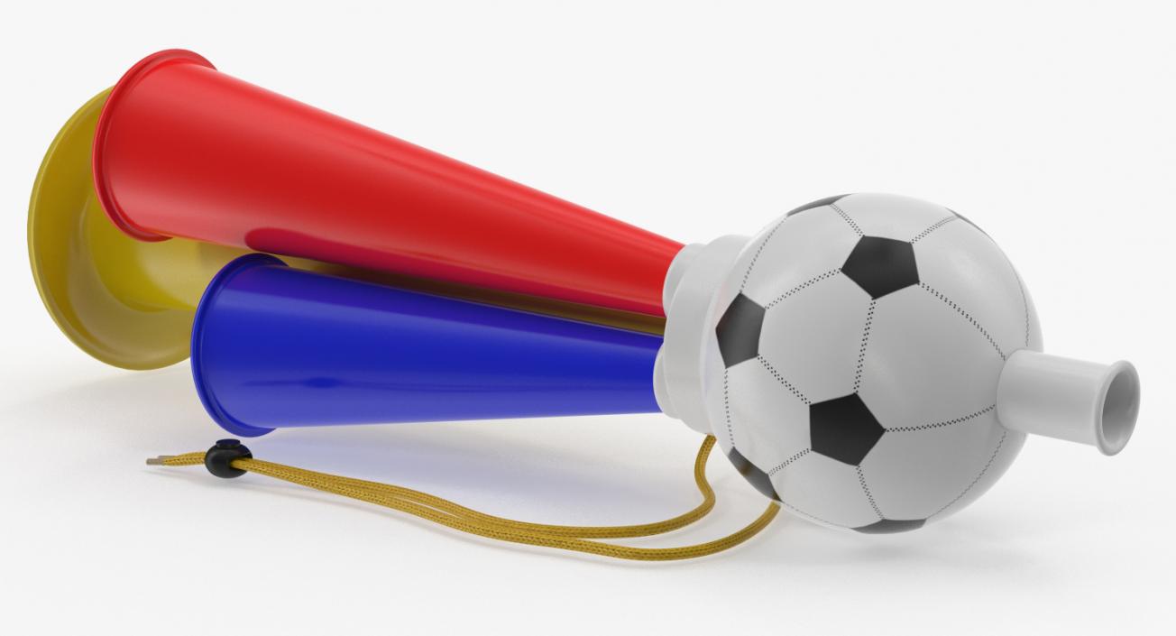 3D model Soccer Horn Toy Megaphone