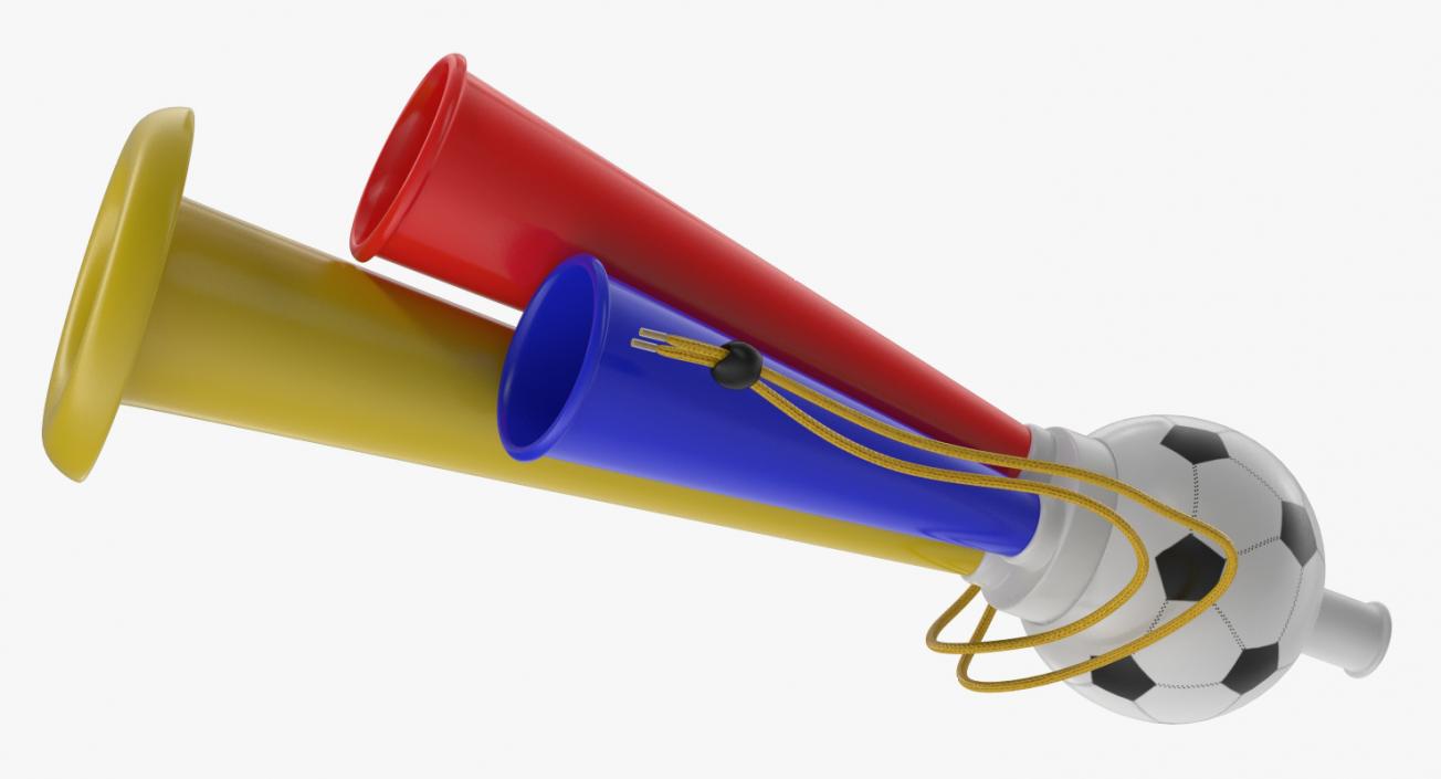 3D model Soccer Horn Toy Megaphone