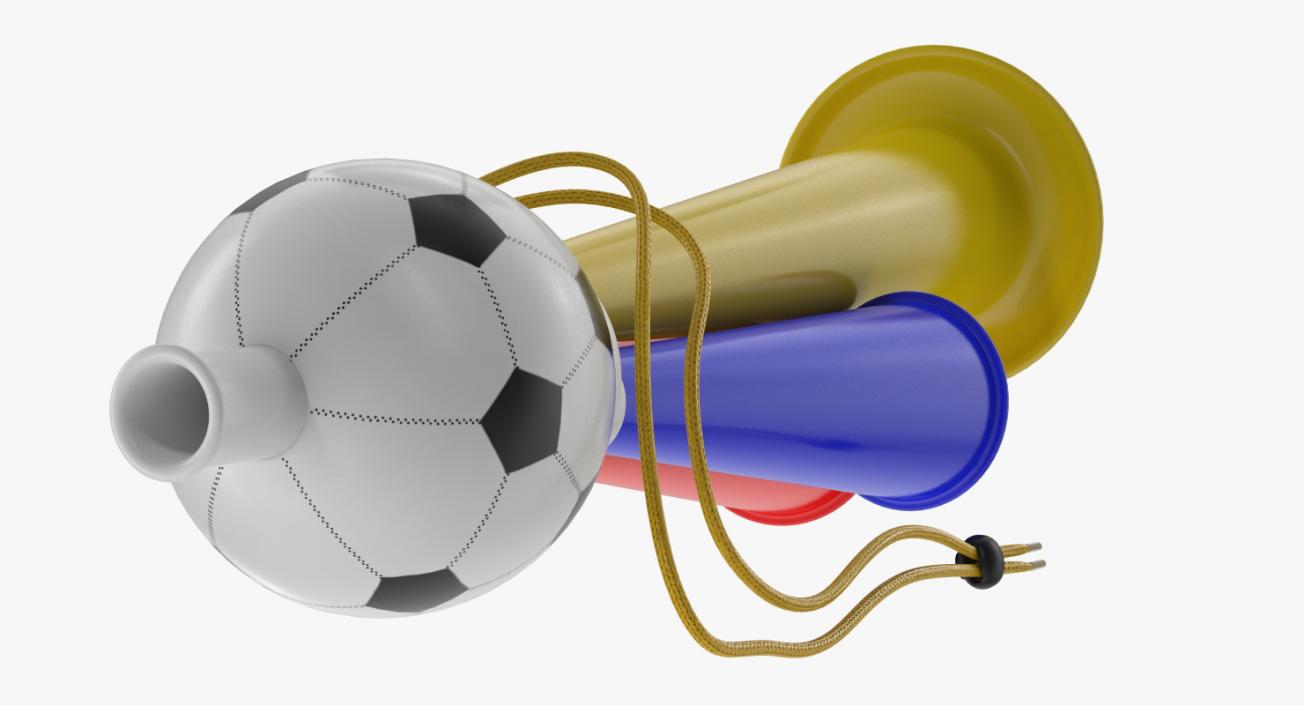 3D model Soccer Horn Toy Megaphone