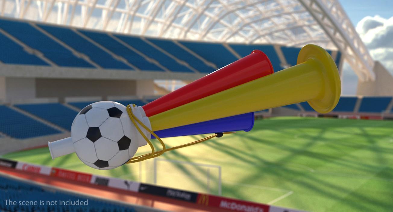 3D model Soccer Horn Toy Megaphone