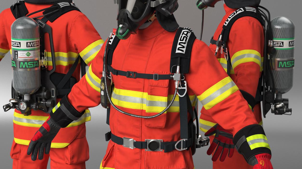 Firefighter Suit Neutral Pose 3D model