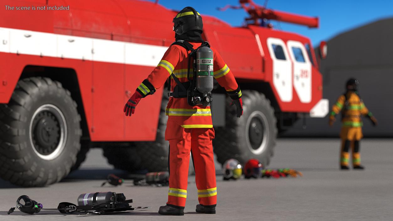 Firefighter Suit Neutral Pose 3D model