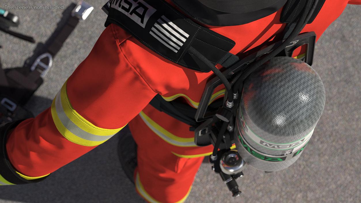 Firefighter Suit Neutral Pose 3D model