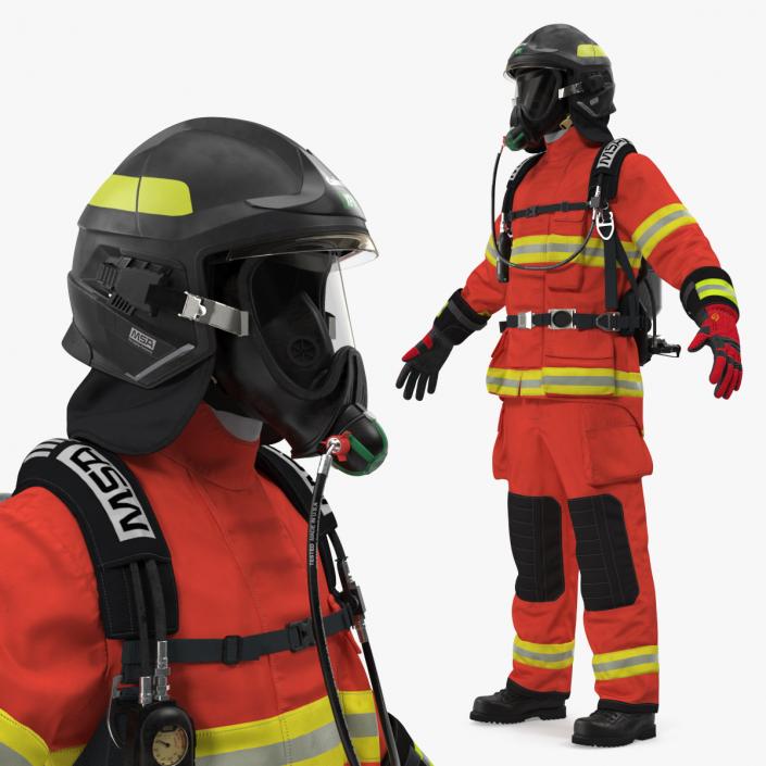 Firefighter Suit Neutral Pose 3D model