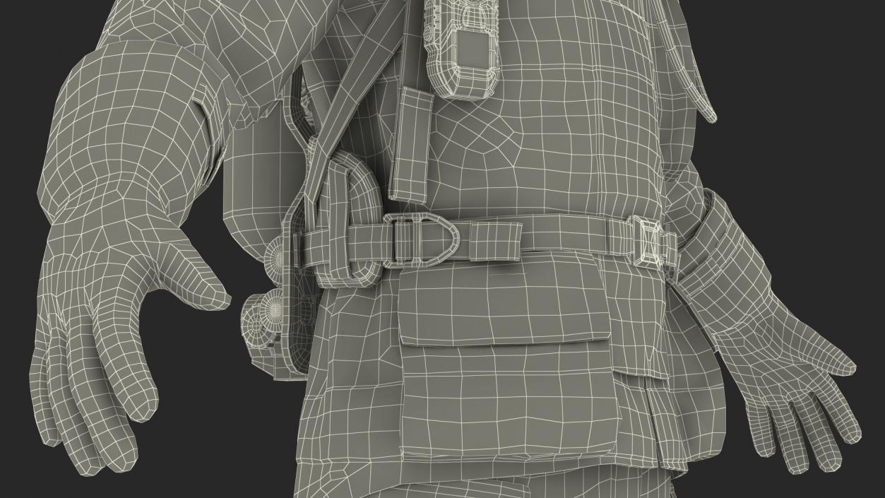 Firefighter Suit Neutral Pose 3D model