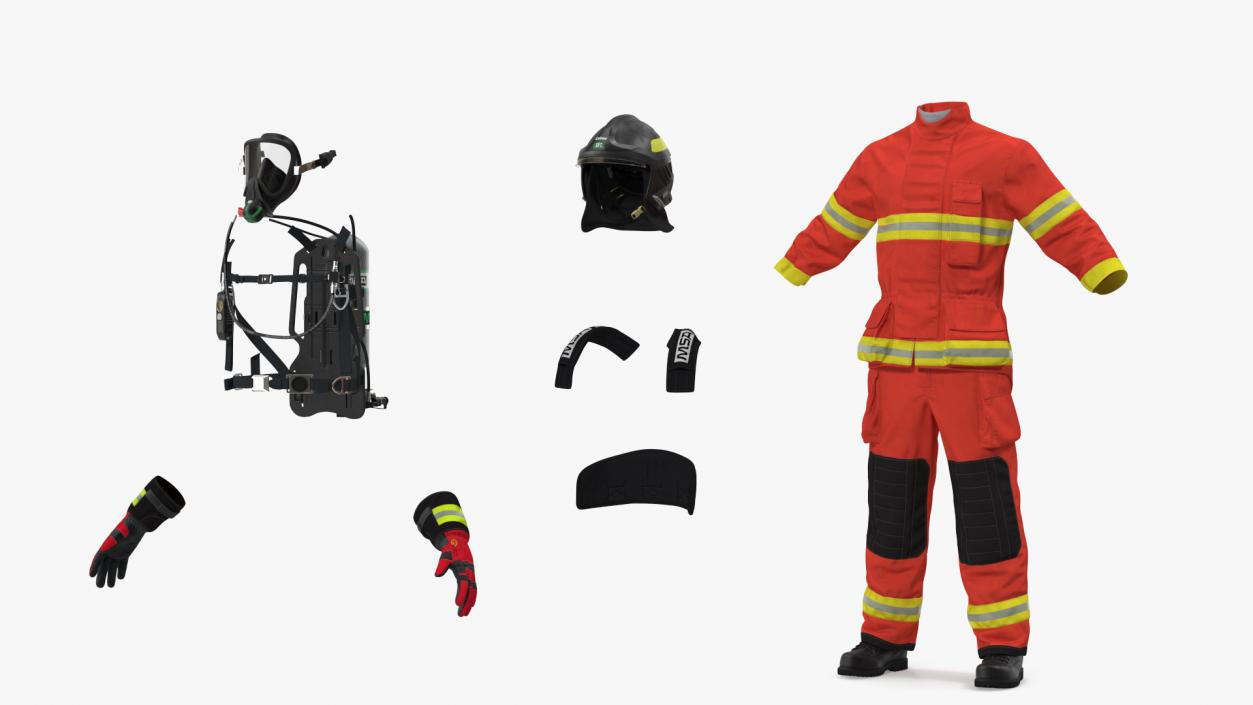 Firefighter Suit Neutral Pose 3D model