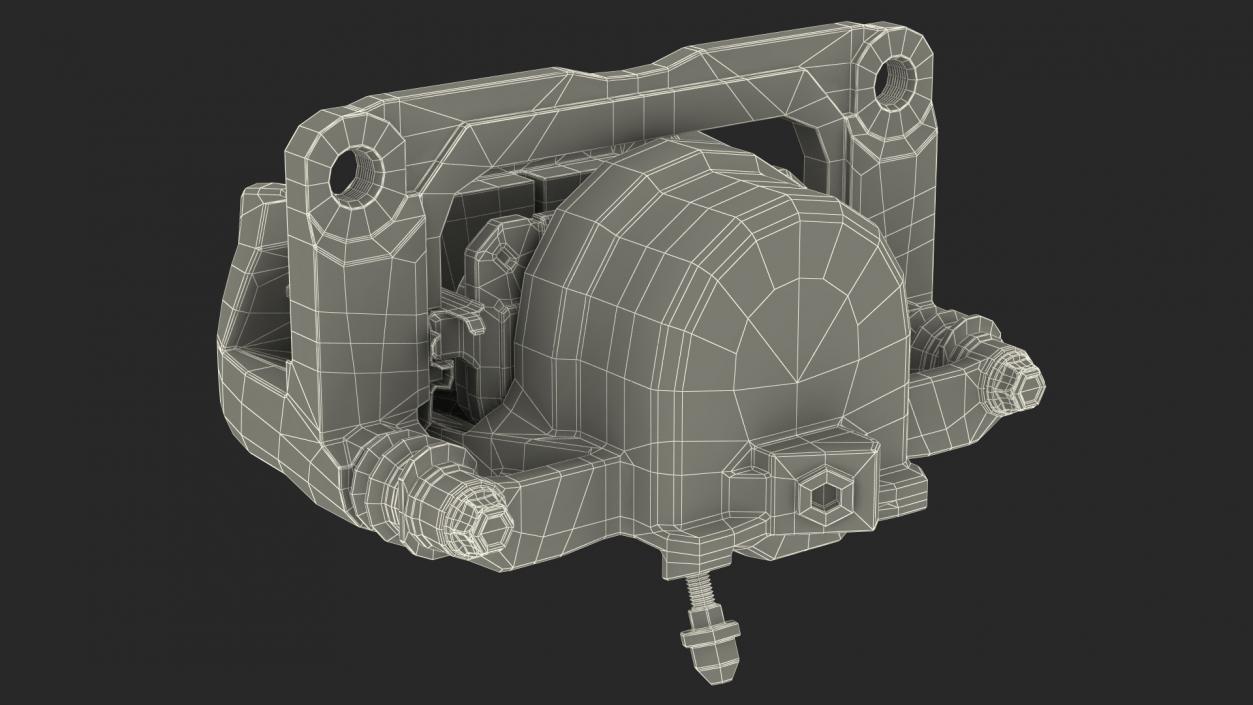 3D Brake Caliper Pads model