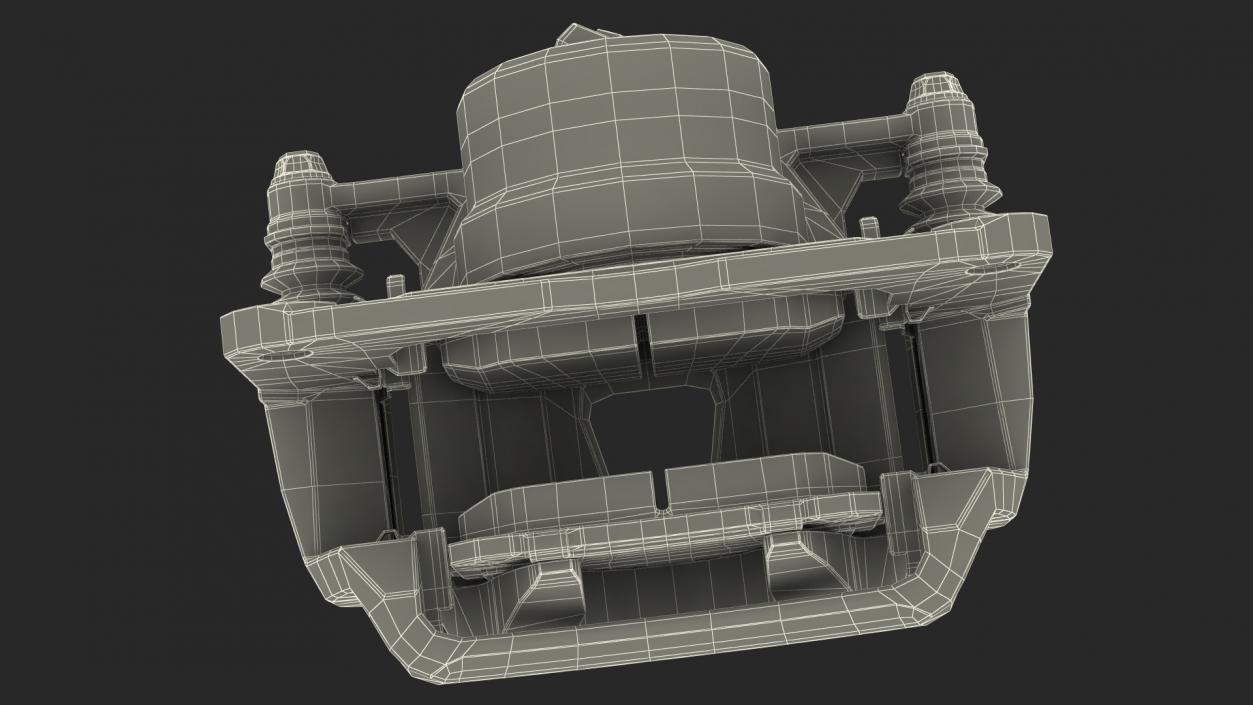 3D Brake Caliper Pads model