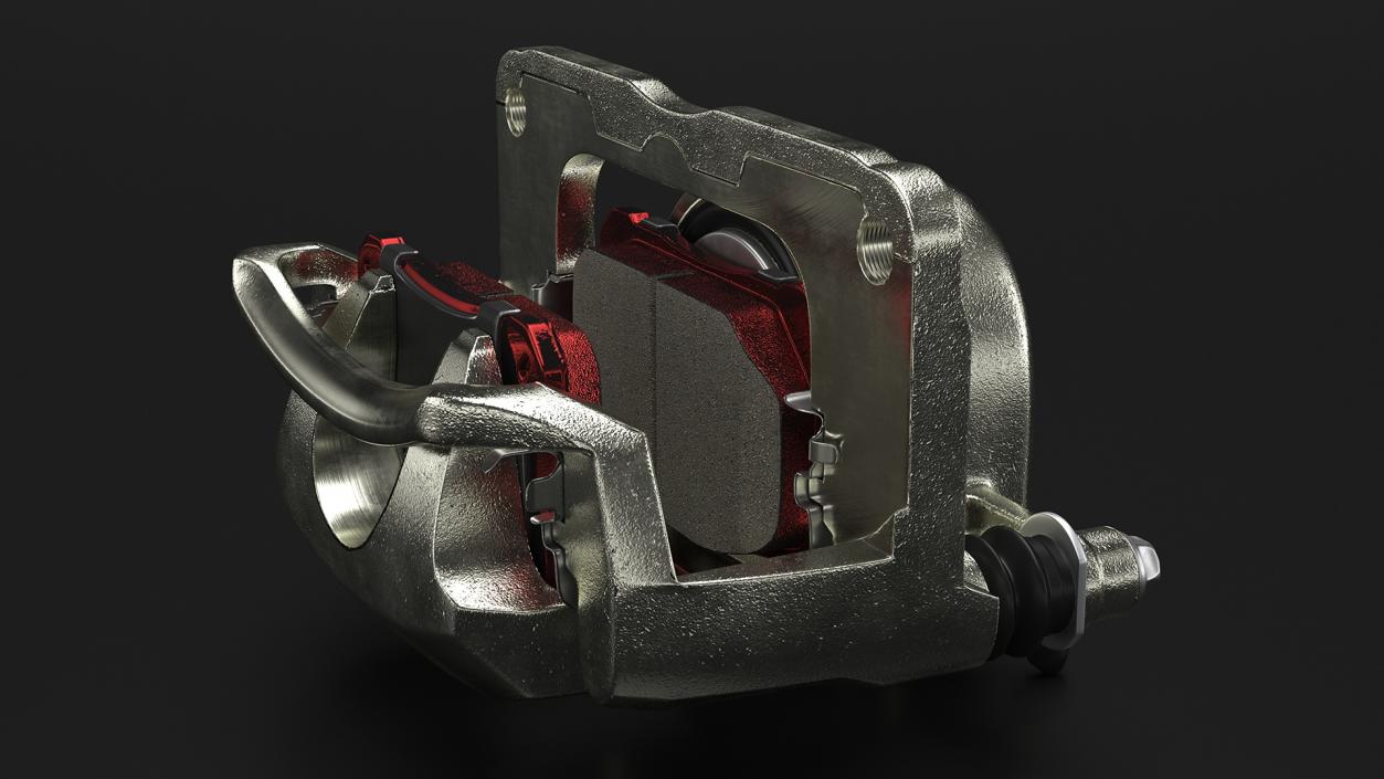 3D Brake Caliper Pads model