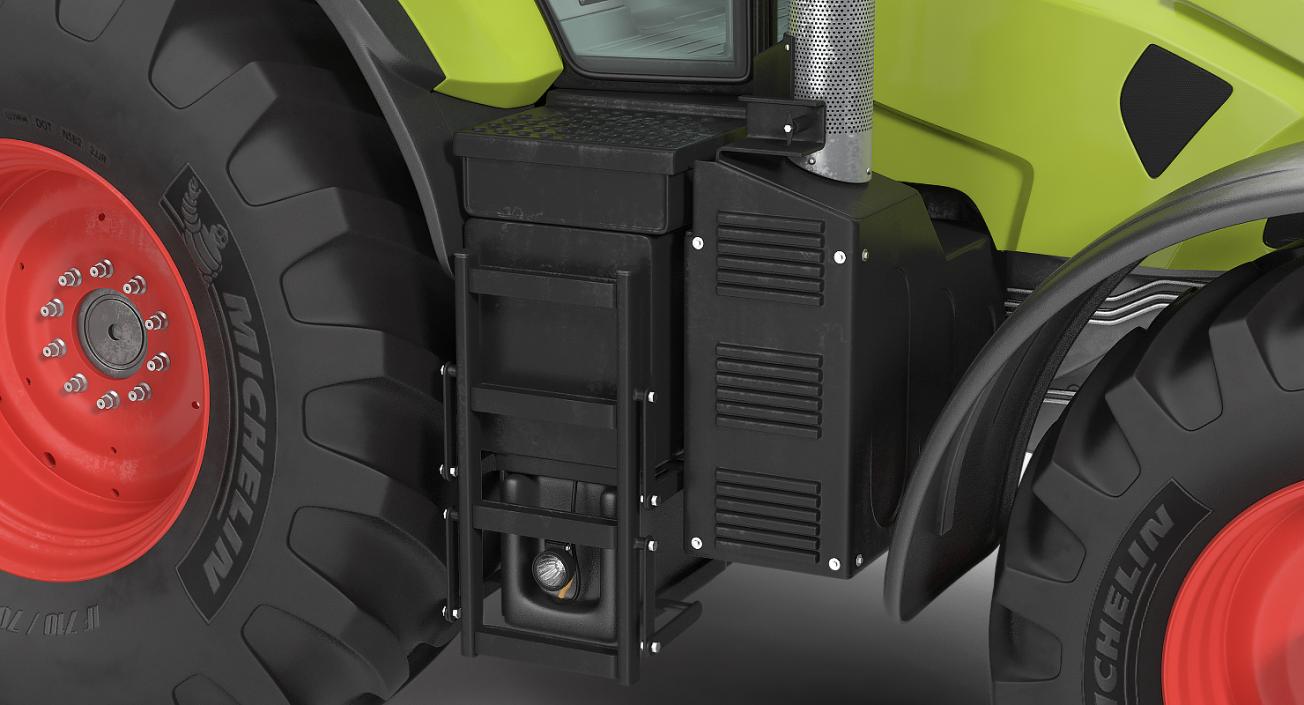 3D Tractor CLAAS AXION Detailed Interior Clean model