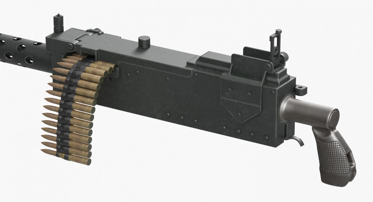 3D Machine Gun Browning M1919