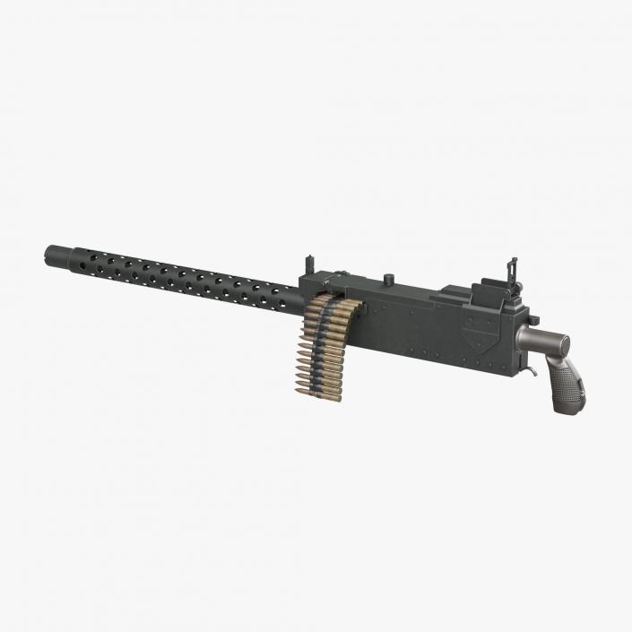 3D Machine Gun Browning M1919