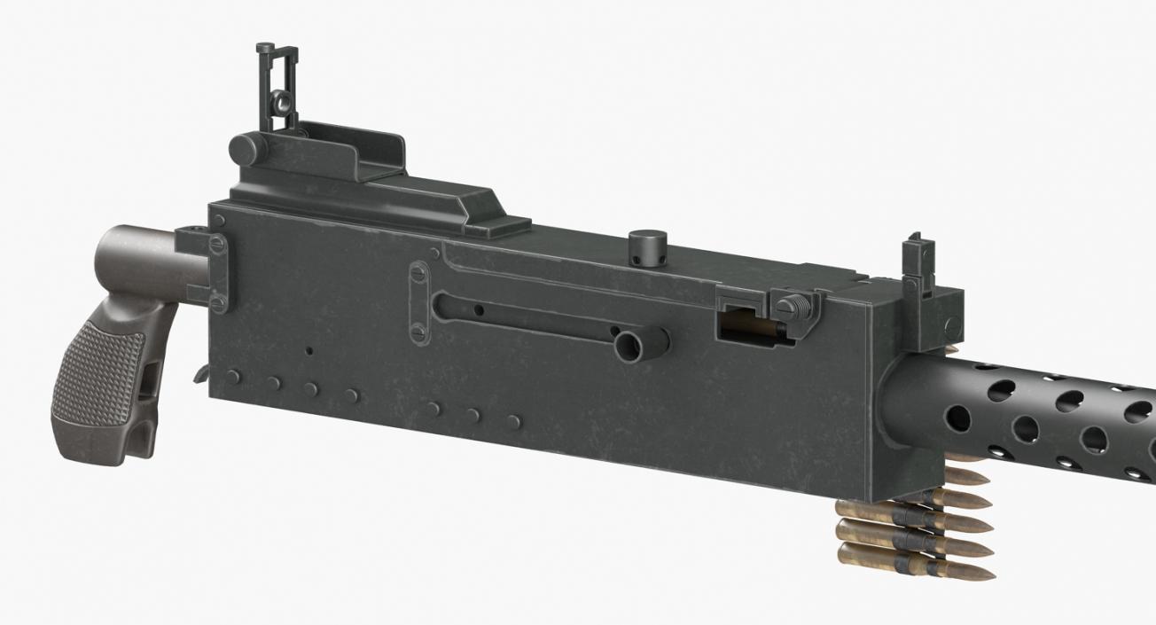 3D Machine Gun Browning M1919