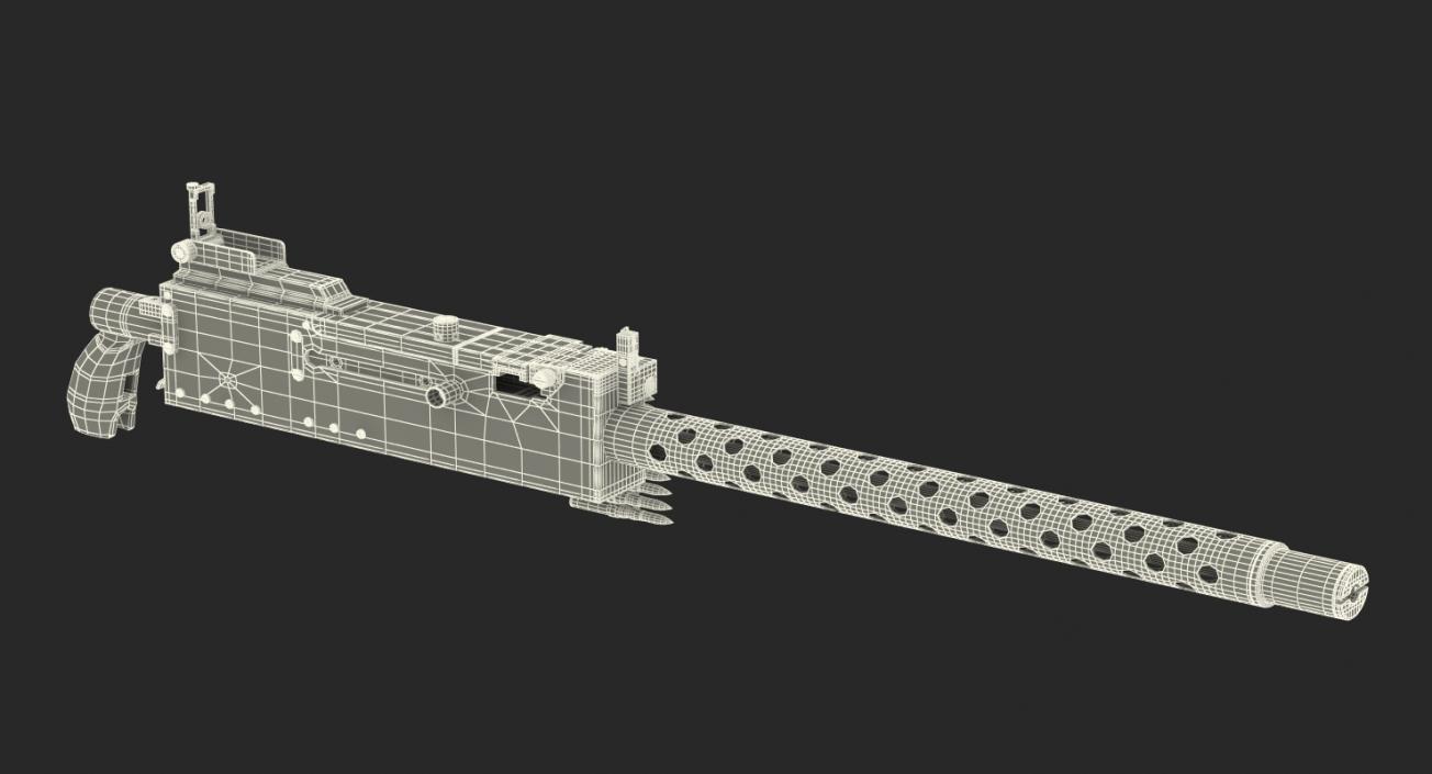 3D Machine Gun Browning M1919