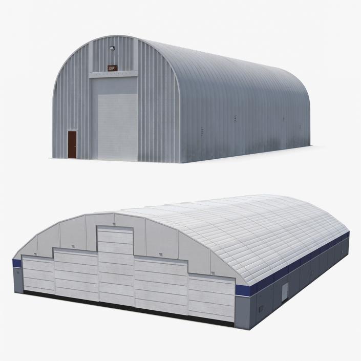 3D Hangars 3D Models Collection model