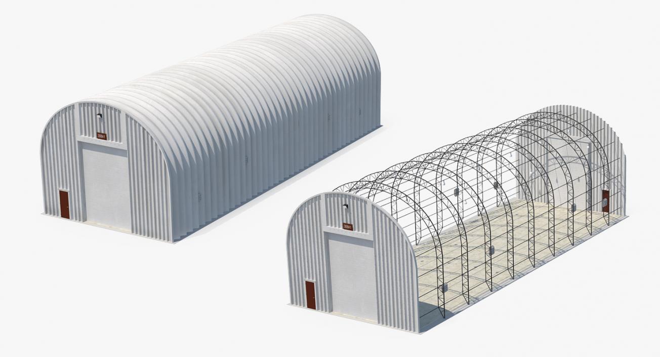 3D Hangars 3D Models Collection model