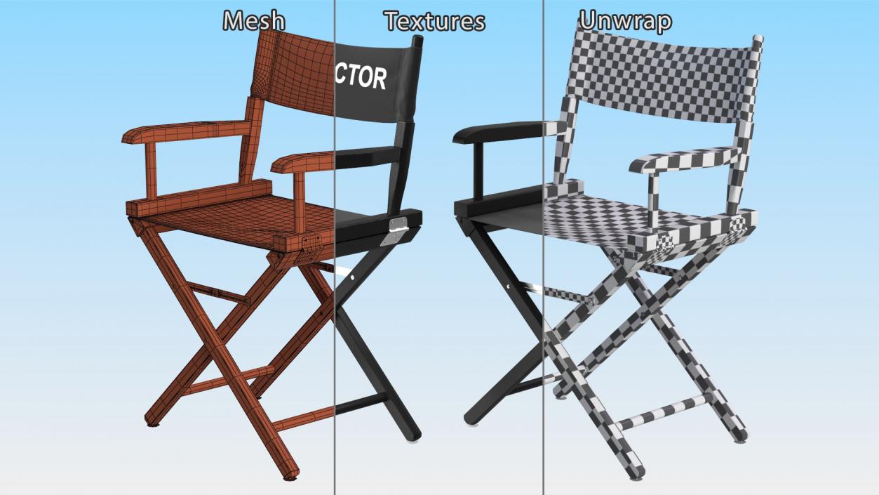 Film Director Chair 3D model