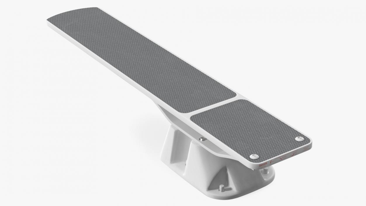 Pool Diving Board Gray 3D