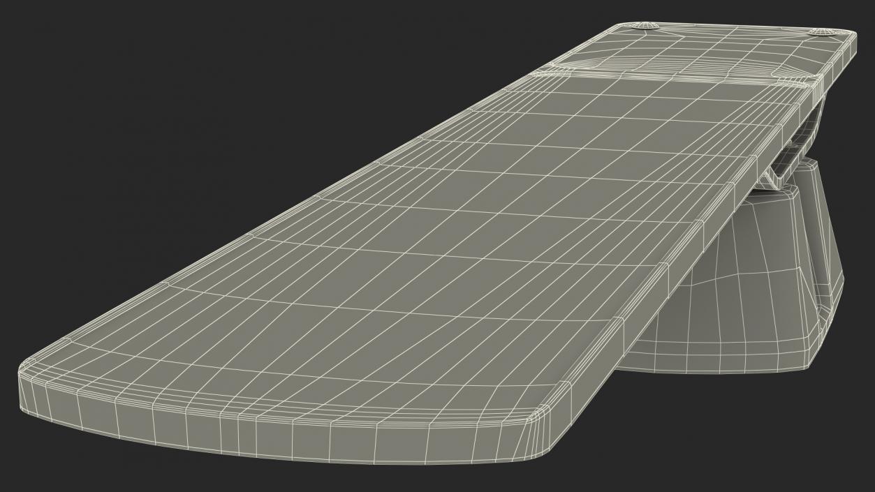 Pool Diving Board Gray 3D