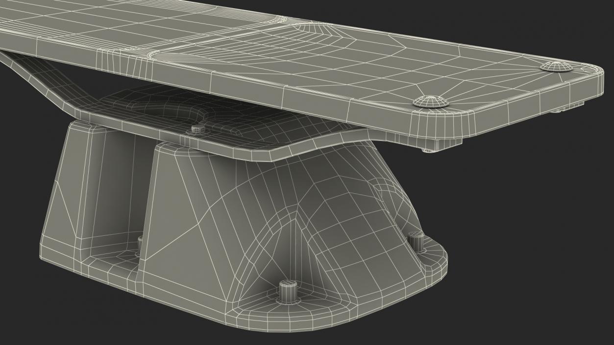 Pool Diving Board Gray 3D