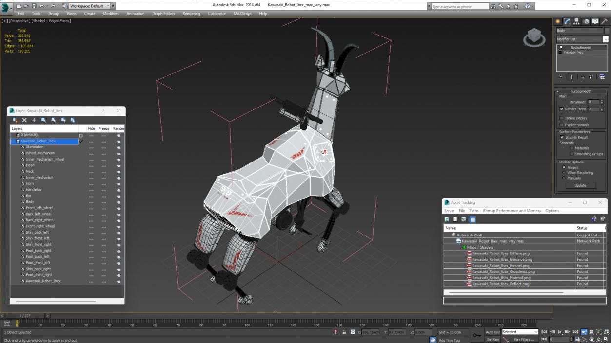 Kawasaki Robot Ibex 3D model