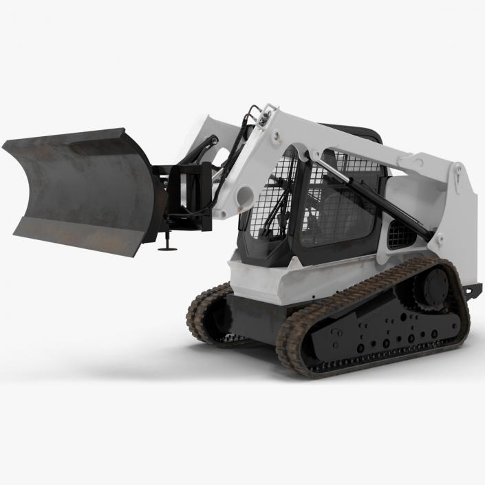 3D Compact Track Loader Rigged for Maya