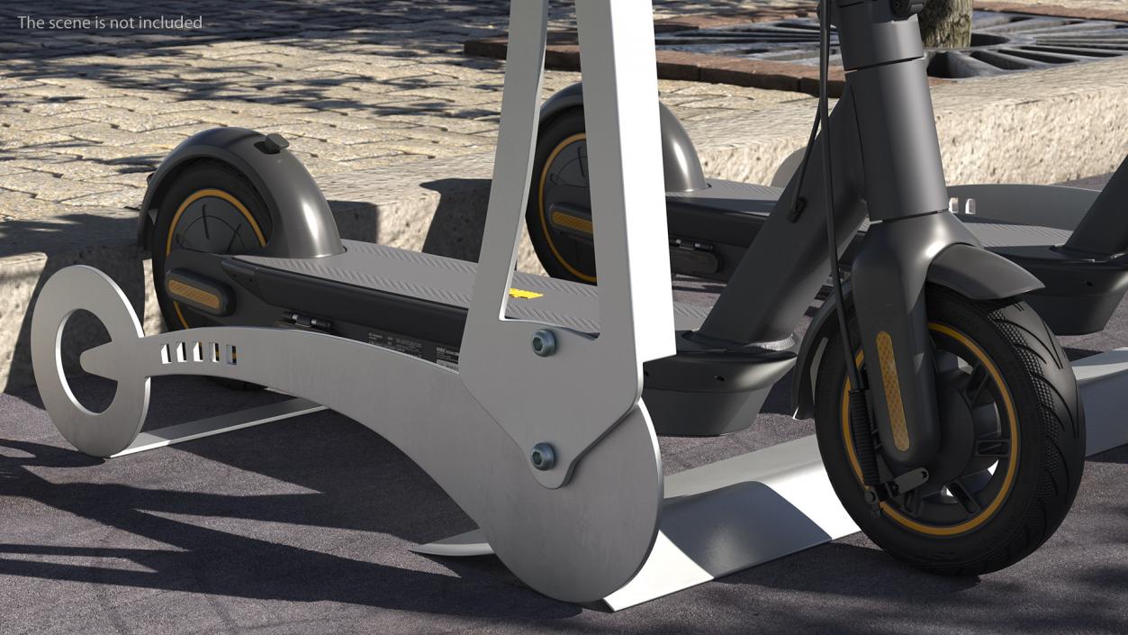 Scooter Parking Rack with Ninebot KickScooter MAX 3D model