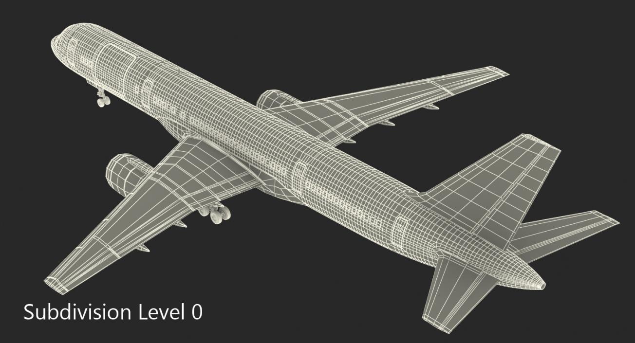 3D model Boeing 757-200F Generic Rigged