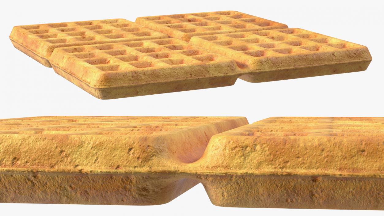 3D Square Waffle model