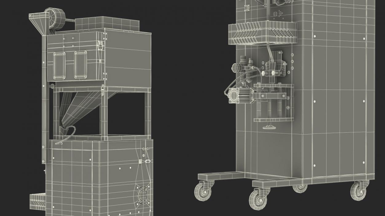 Engineer Repairing Packing Machine 3D model