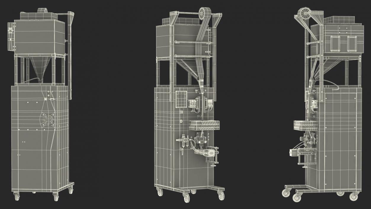 Engineer Repairing Packing Machine 3D model