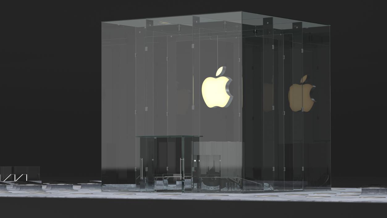 3D Empty Apple Store Space model