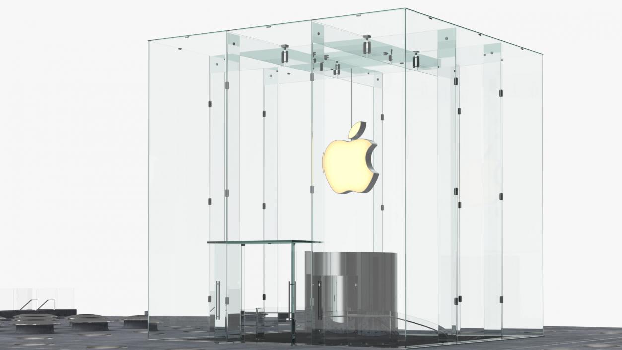 3D Empty Apple Store Space model