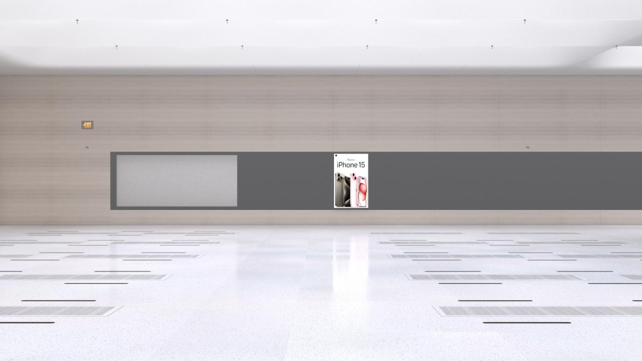 3D Empty Apple Store Space model