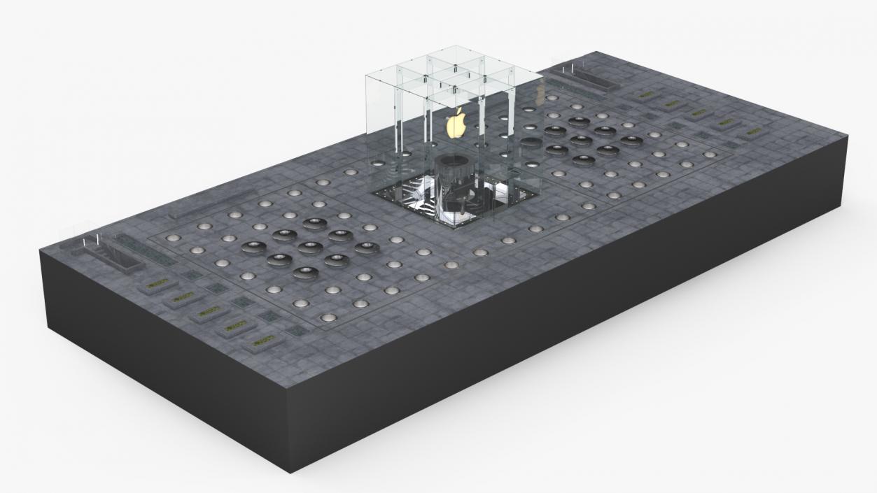 3D Empty Apple Store Space model