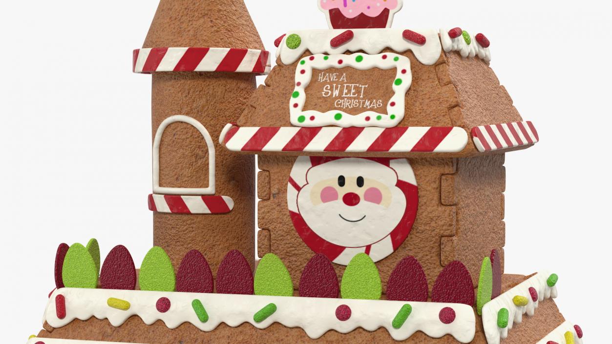 Christmas Gingerbread House 3D