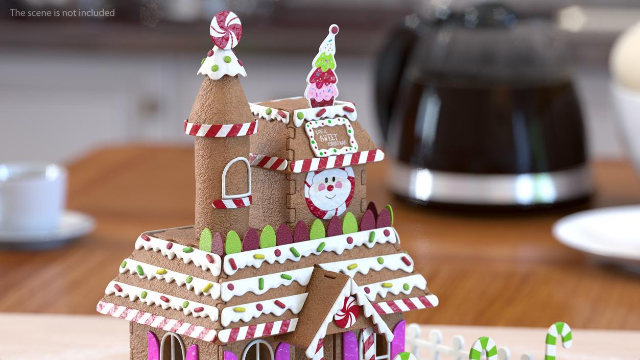 Christmas Gingerbread House 3D