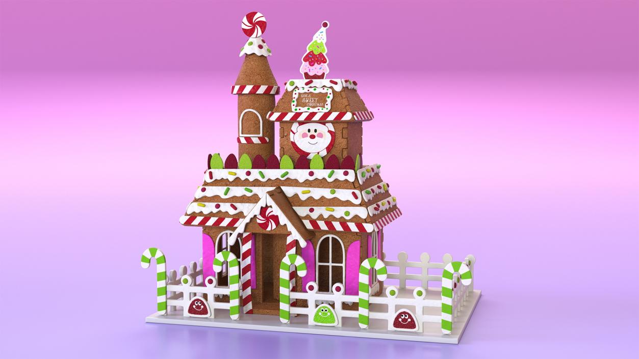 Christmas Gingerbread House 3D