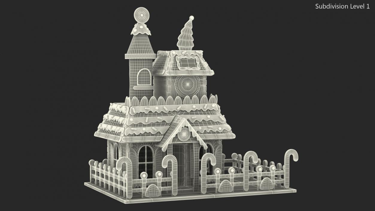 Christmas Gingerbread House 3D