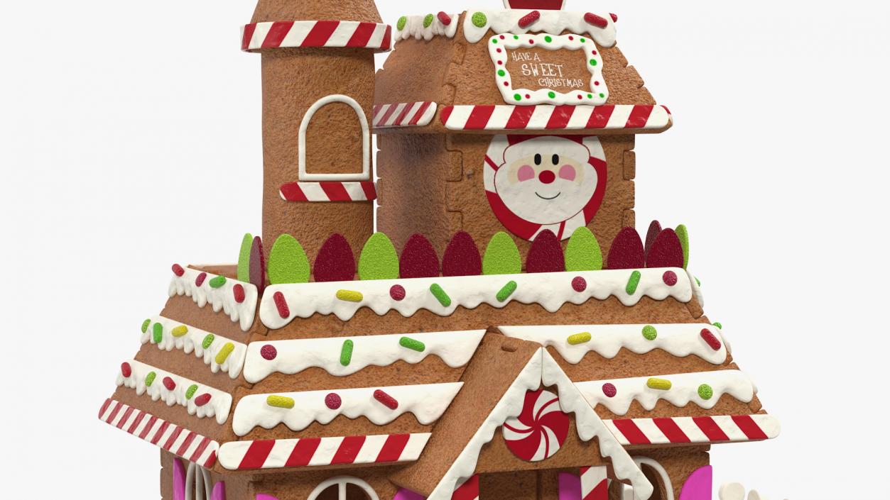 Christmas Gingerbread House 3D