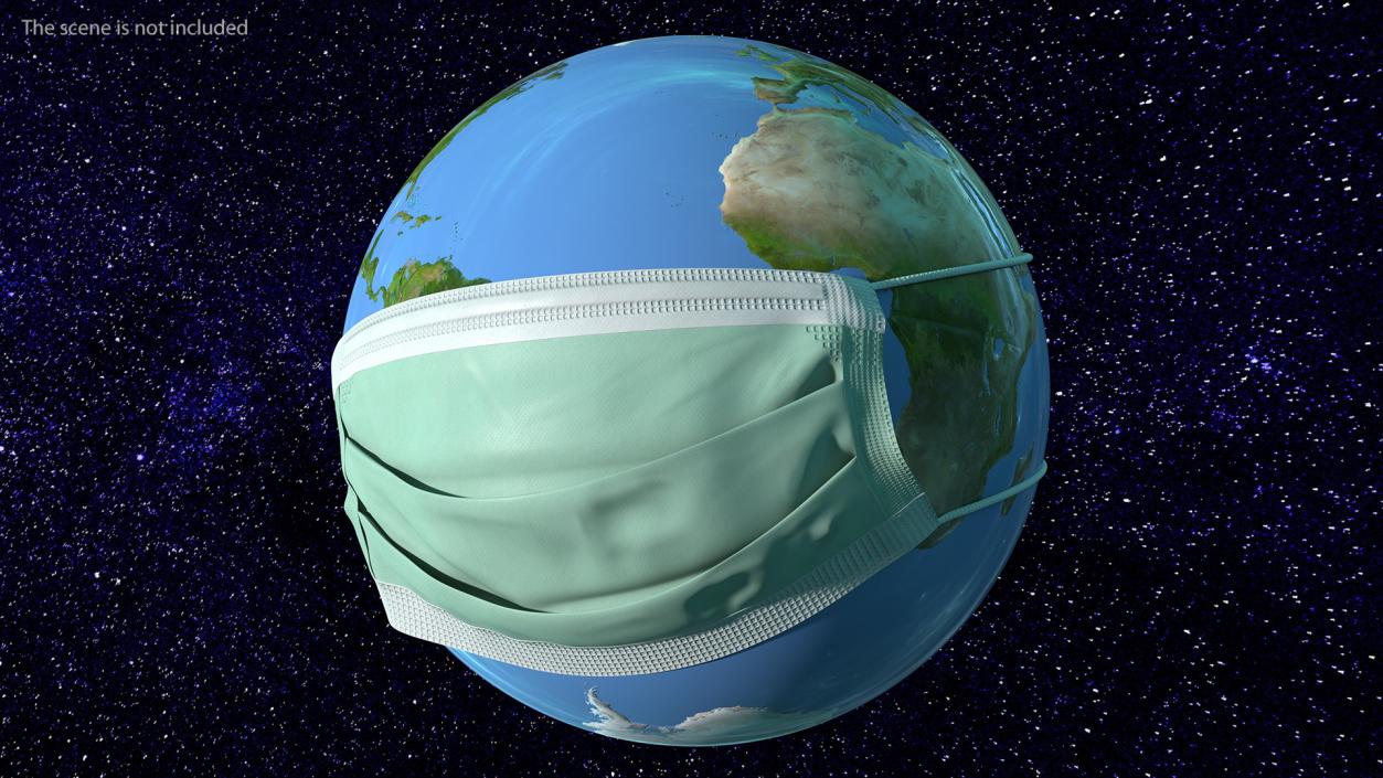 Earth Stylized with Mask 3D model