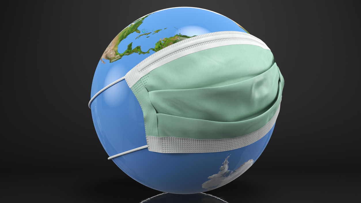 Earth Stylized with Mask 3D model