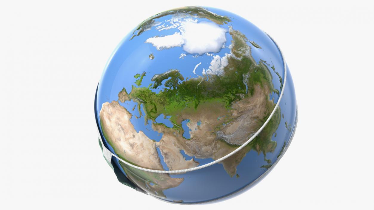 Earth Stylized with Mask 3D model