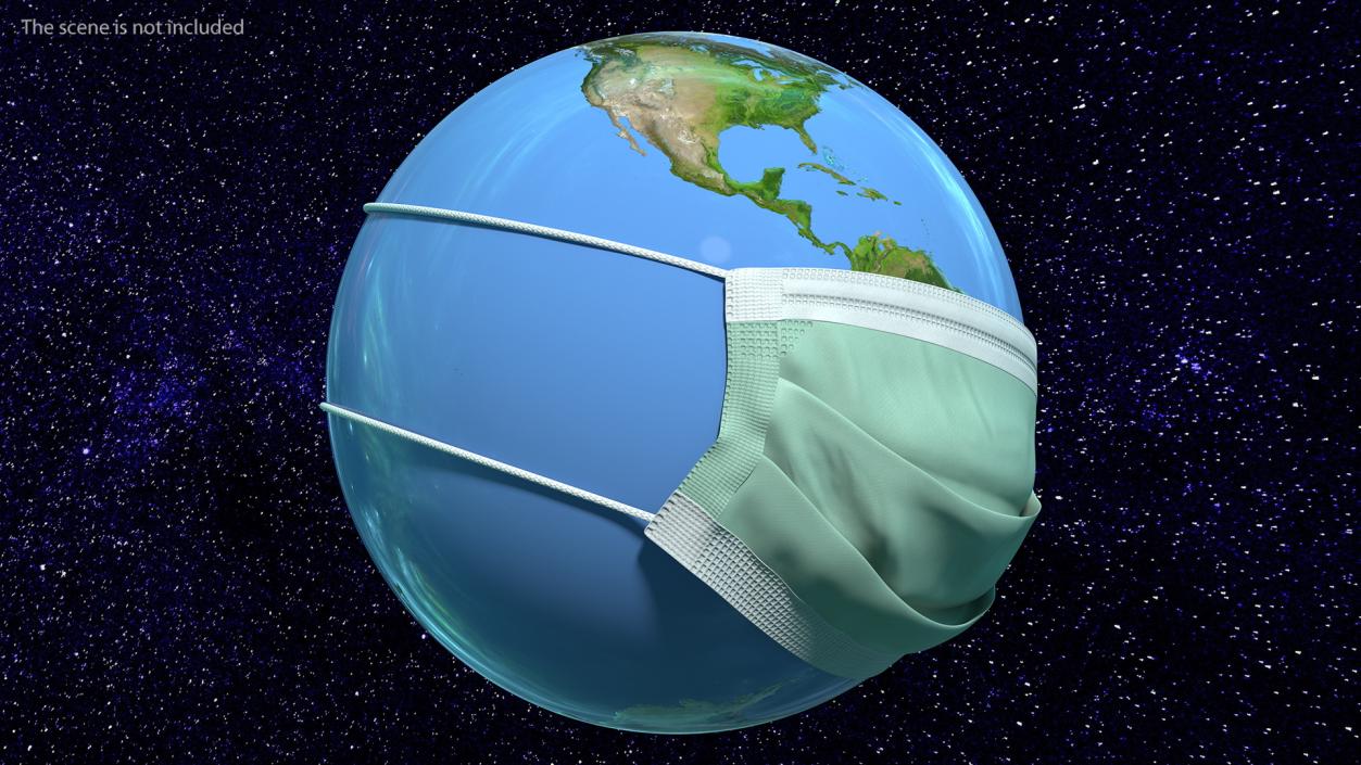 Earth Stylized with Mask 3D model