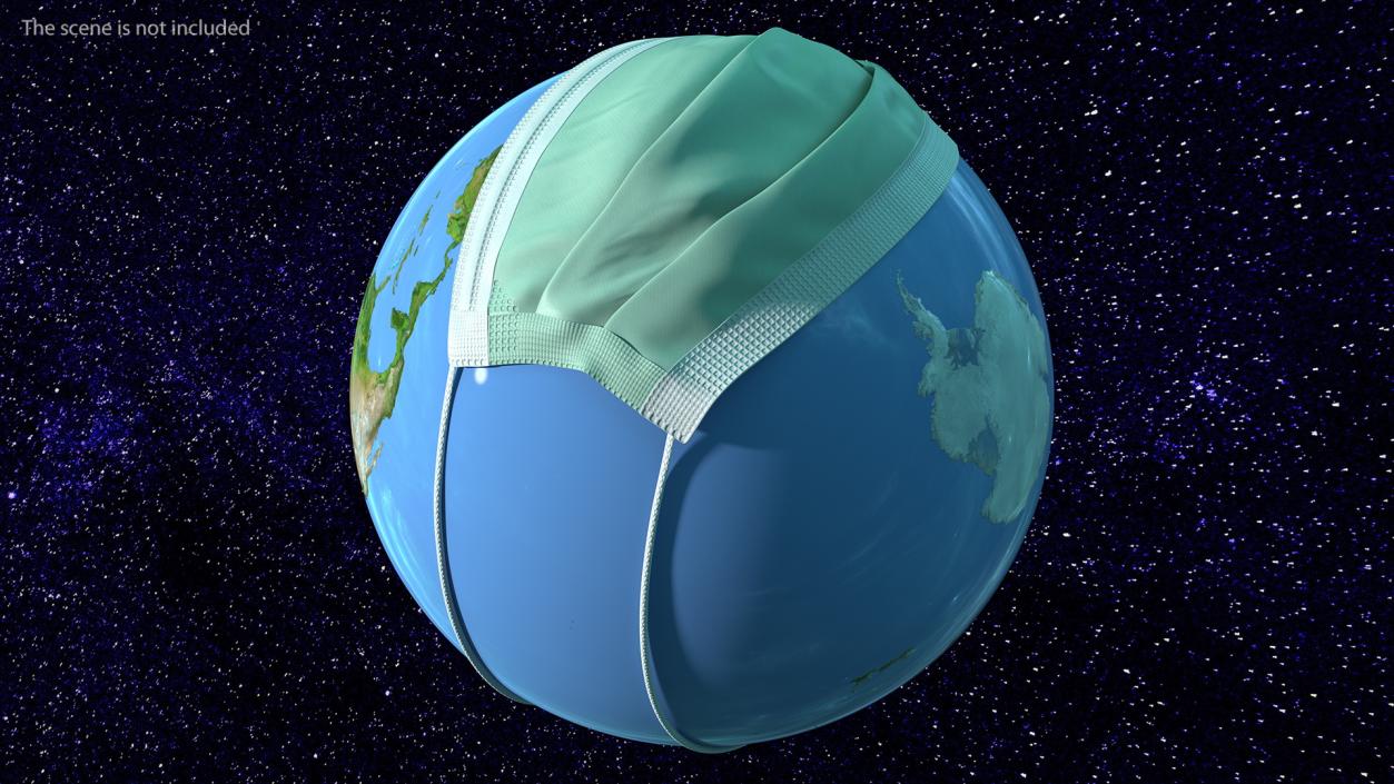 Earth Stylized with Mask 3D model