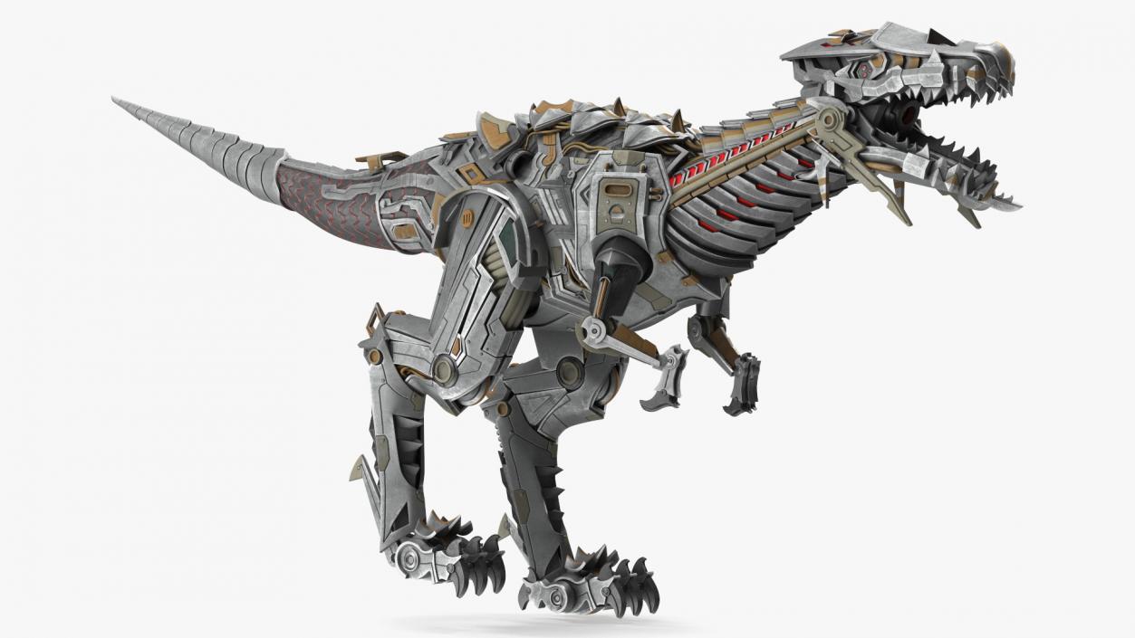 3D model Robotic Dinosaur Rigged 2