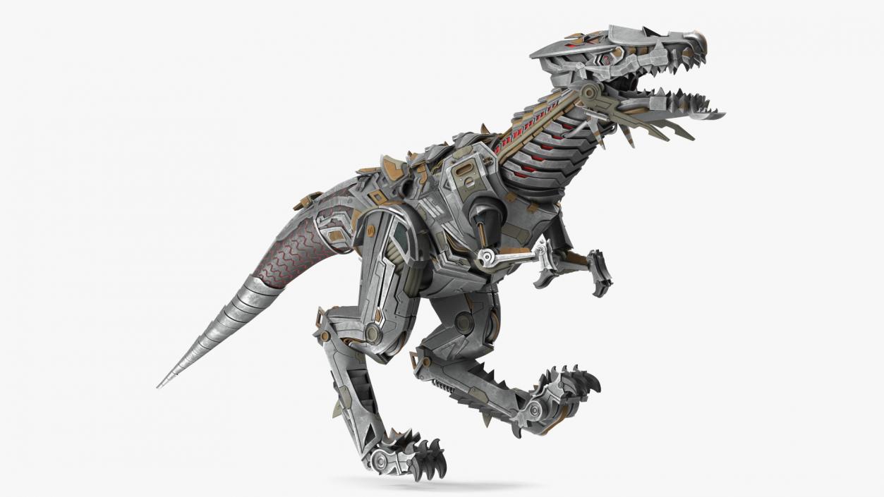 3D model Robotic Dinosaur Rigged 2